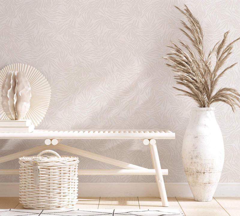 31315 Metallic Leaf Beige Industrial Effects By Galerie