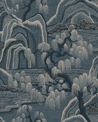 3133 Indigo Garden Blue Icons Wallpaper by Boråstapeter