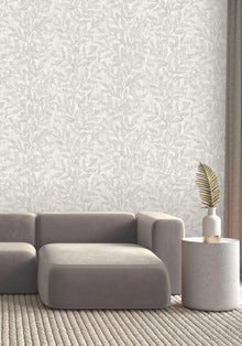 315004 Richmond Leaf Off White Wallpaper by Rasch
