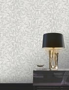 315011 Richmond Leaf Grey Wallpaper by Rasch