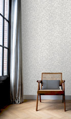 315011 Richmond Leaf Grey Wallpaper by Rasch