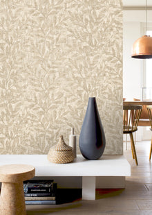 315028 Richmond Leaf Beige Wallpaper by Rasch