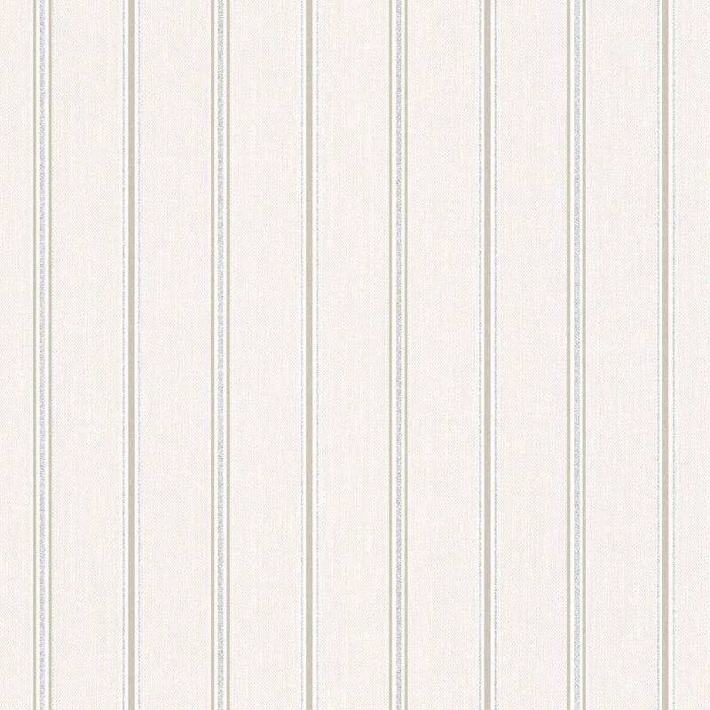 31578 Serene Stripes Cream Wallpaper By Galerie
