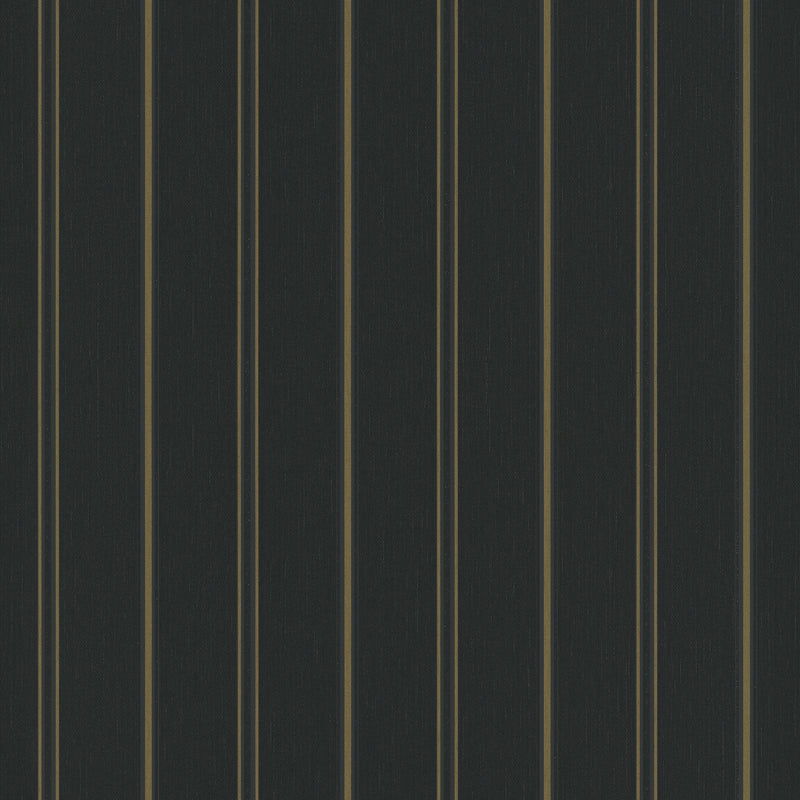 31579 Serene Stripes Black Wallpaper By Galerie