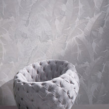 31623 Palm Leaf The New Design Book White and Grey Wallpaper By Galerie