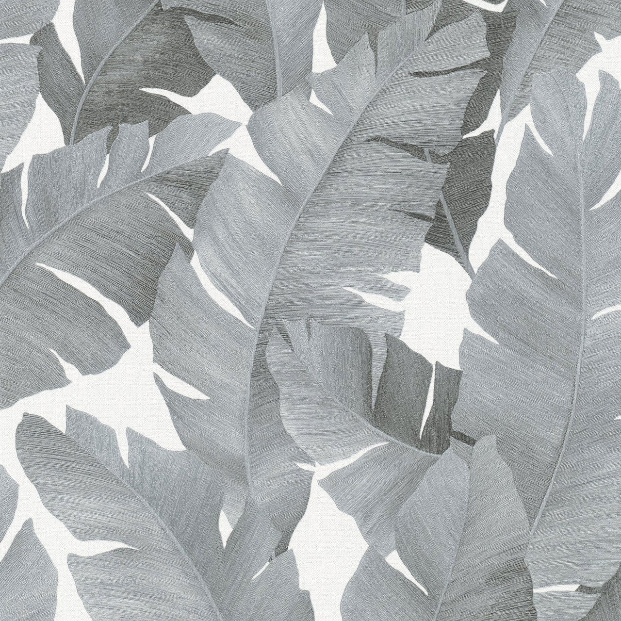 31624 Palm Leaf The New Design Book Black and Silver Wallpaper By Galerie