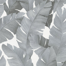 31624 Palm Leaf The New Design Book Black and Silver Wallpaper By Galerie