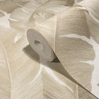 31625 Palm Leaf The New Design Book Beige Wallpaper By Galerie