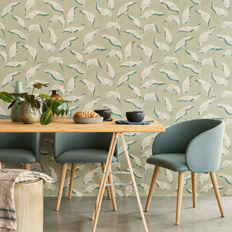318051 Torn Botanical Twist Wallpaper By Eijffinger