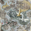 Verdure Cotswolds Manor Lead Blue Fabric by Zoffany