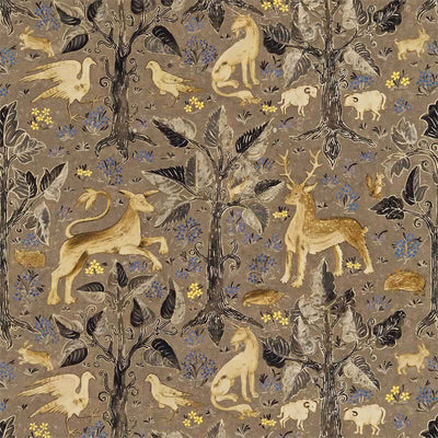 Arden by Melissa White Pewter Fabric by Zoffany