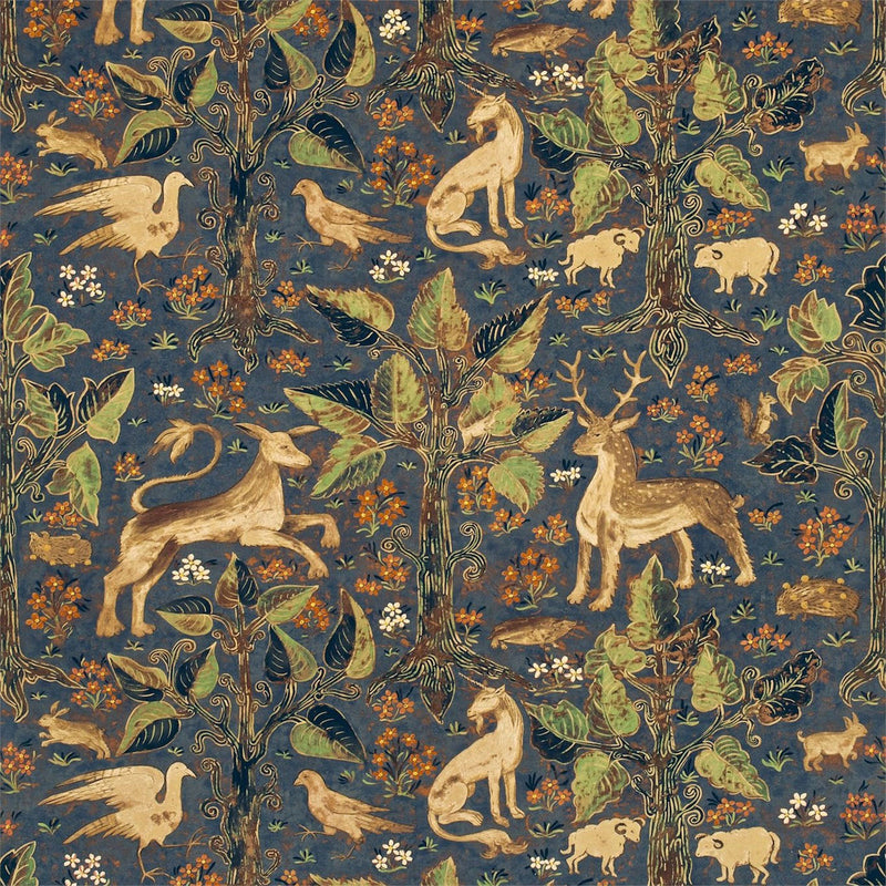 320477 Arden Velvet Cotswolds Manor Blue Fabric by Zoffany