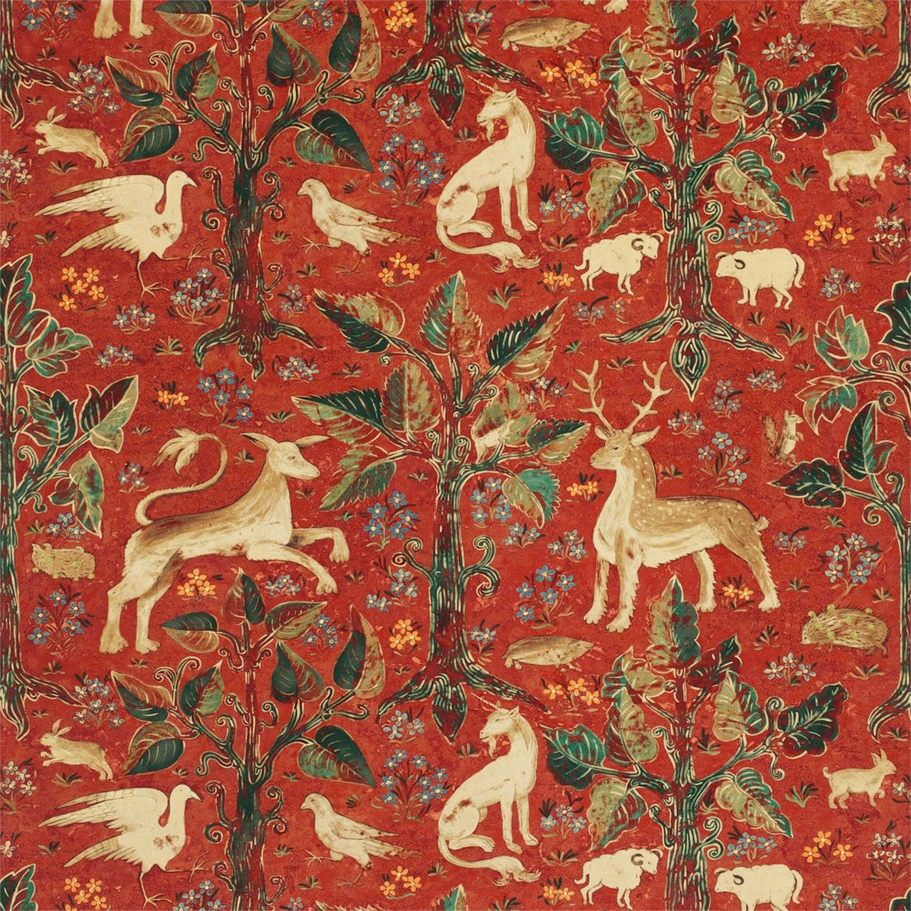 320478 Arden Velvet Cotswolds Manor Venetian Red Fabric by Zoffany
