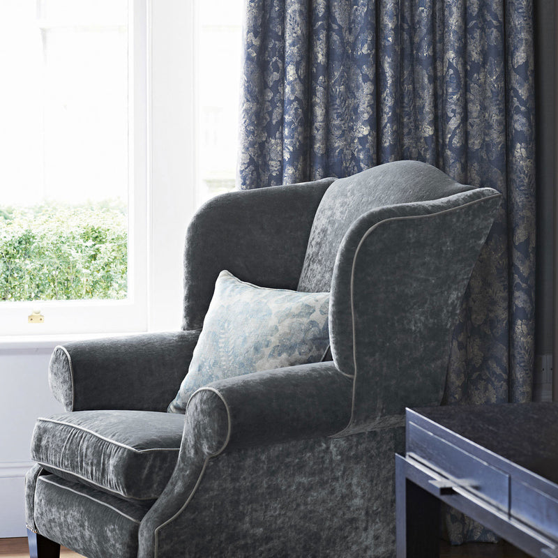 320819 Carrera Indienne Sky Fabric by Zoffany
