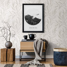 32202 Embroidered Leaf The New Design Book White and Beige Wallpaper By Galerie