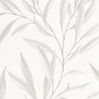 32202 Embroidered Leaf The New Design Book White and Beige Wallpaper By Galerie