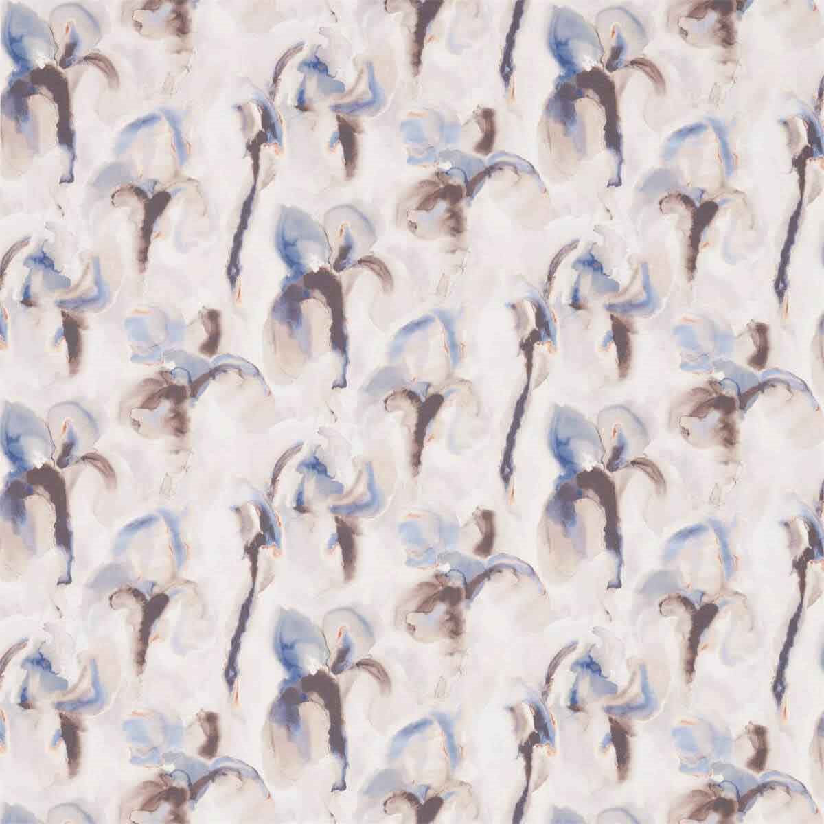 322430 Water Iris Kensington Walk Ink/Charcoal Fabric by Zoffany