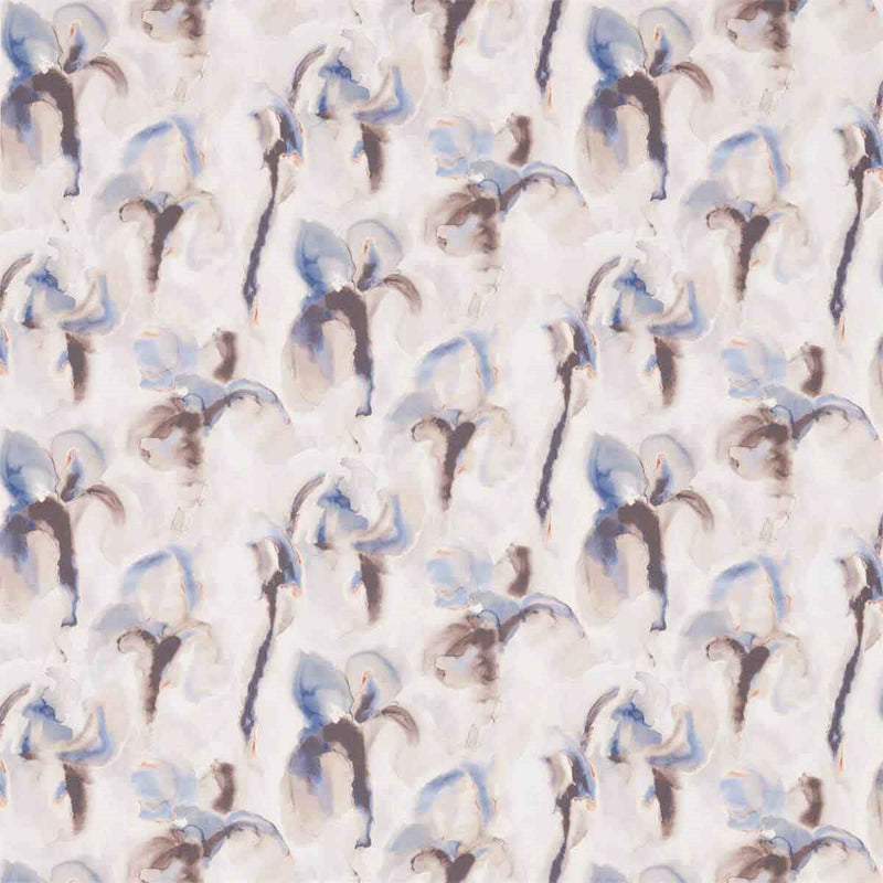 322430 Water Iris Kensington Walk Ink/Charcoal Fabric by Zoffany