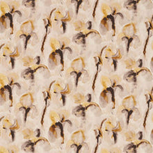 322431 Water Iris Kensington Walk Gold/Charcoal Fabric by Zoffany