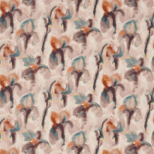322433 Water Iris Kensington Walk Peacock/Copper Fabric by Zoffany