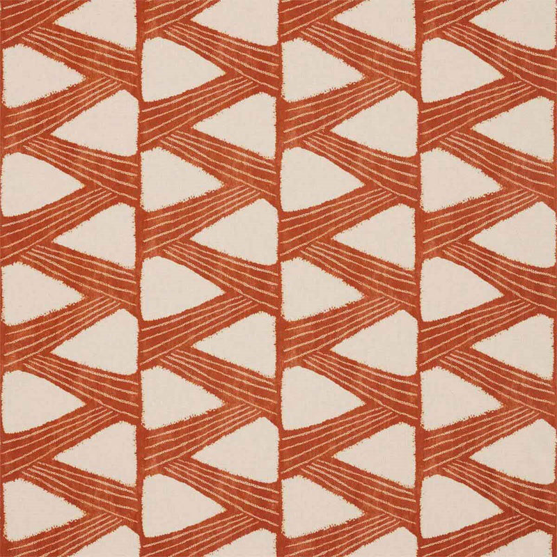 322438 Kanoko Kensington Walk Copper Fabric by Zoffany