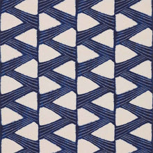 322439 Kanoko Kensington Walk Indigo Fabric by Zoffany