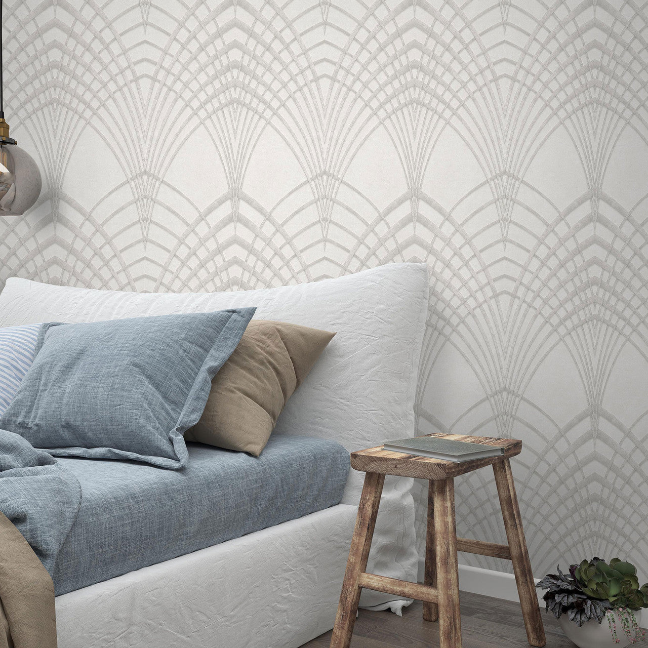 32254 Pointed Arch The New Design Book Muted Gold Wallpaper By Galerie