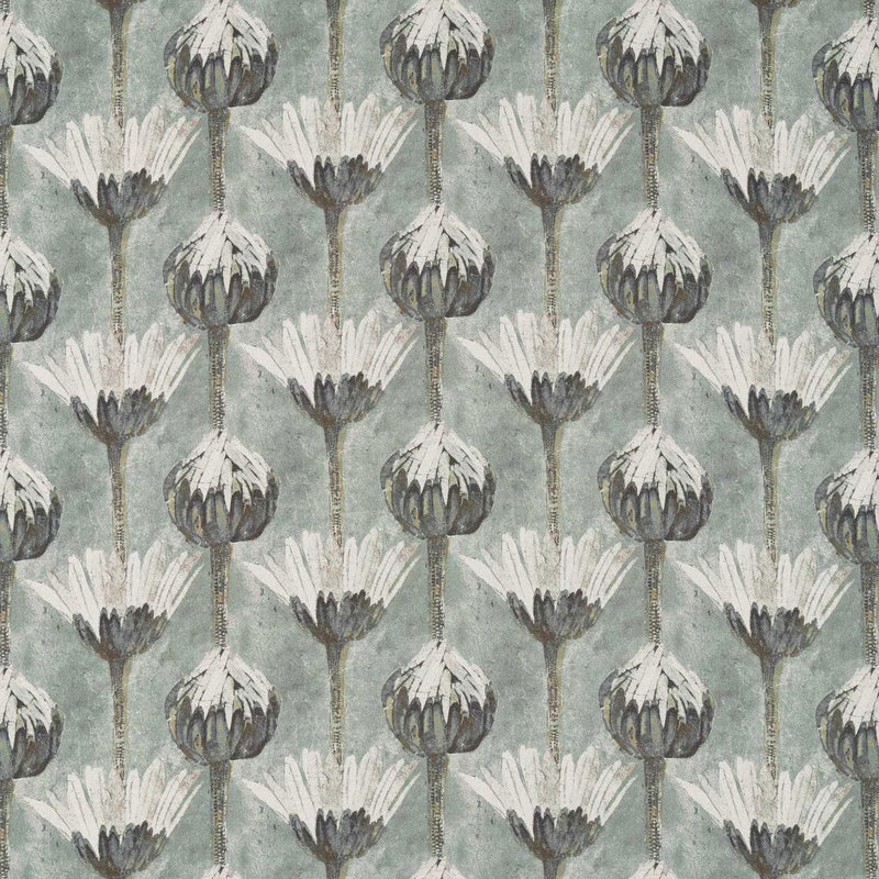 322609 Marketa Indienne Logwood Grey Fabric by Zoffany