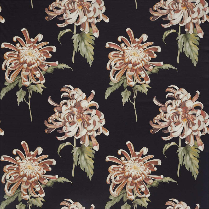 322643 Evelyn The Muse Koi/Vine Black Fabric by Zoffany