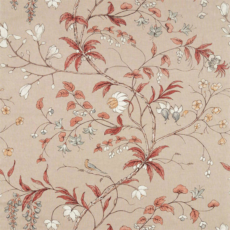 322653 Chambalon Trail Darnley Sunstone/Linen Fabric by Zoffany