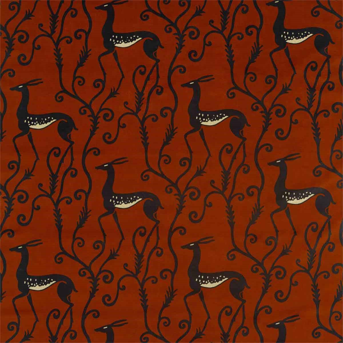 332672 Deco Deer Velvet Icons Sahara Fabric by Zoffany
