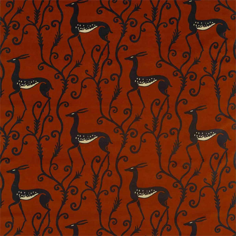 332672 Deco Deer Velvet Icons Sahara Fabric by Zoffany