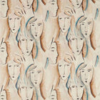 322675 Les Dames Icons Peacock/Copper Fabric by Zoffany