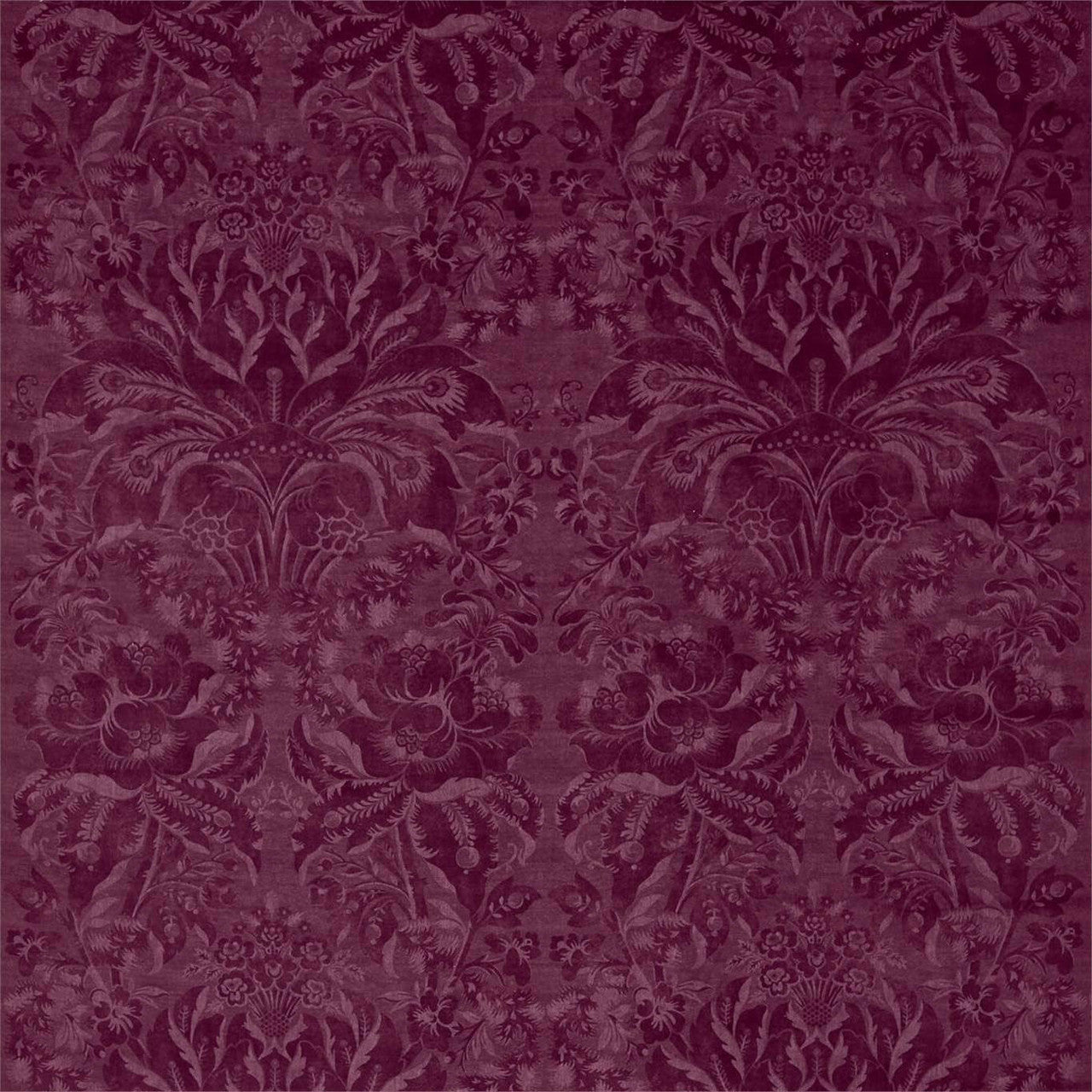 322687 Ducato Velvet Damask Rubient Fabric by Zoffany