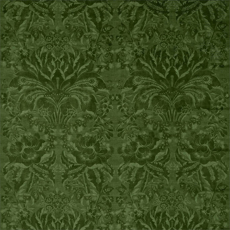 322689 Ducato Velvet Damask Olivine Fabric by Zoffany