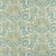 Pomegranate Print Damask Dufour/Green Stone Fabric by Zoffany