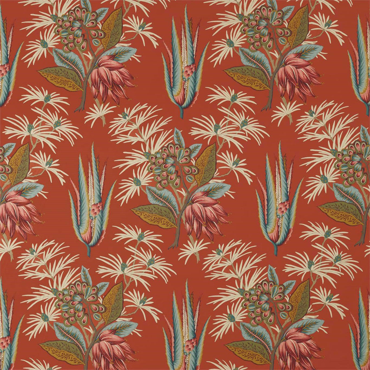 322693 Desert Flower II Antiquary Koi Fabric by Zoffany