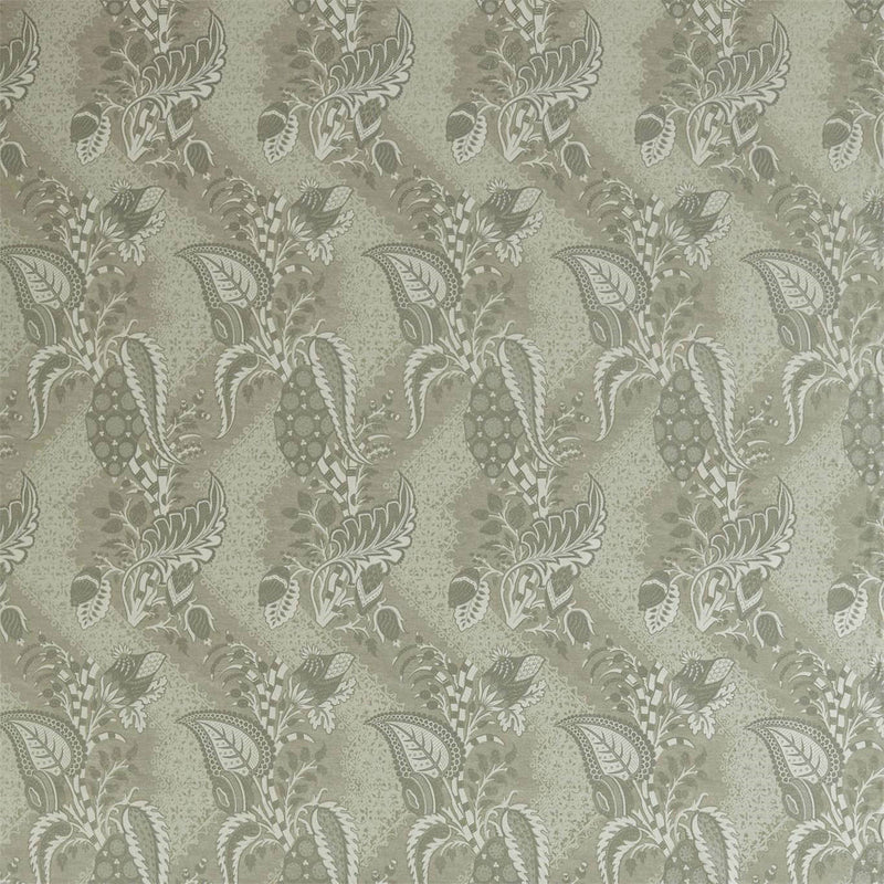 322708 Bizarre Velvet Antiquary Platinum Grey Fabric by Zoffany