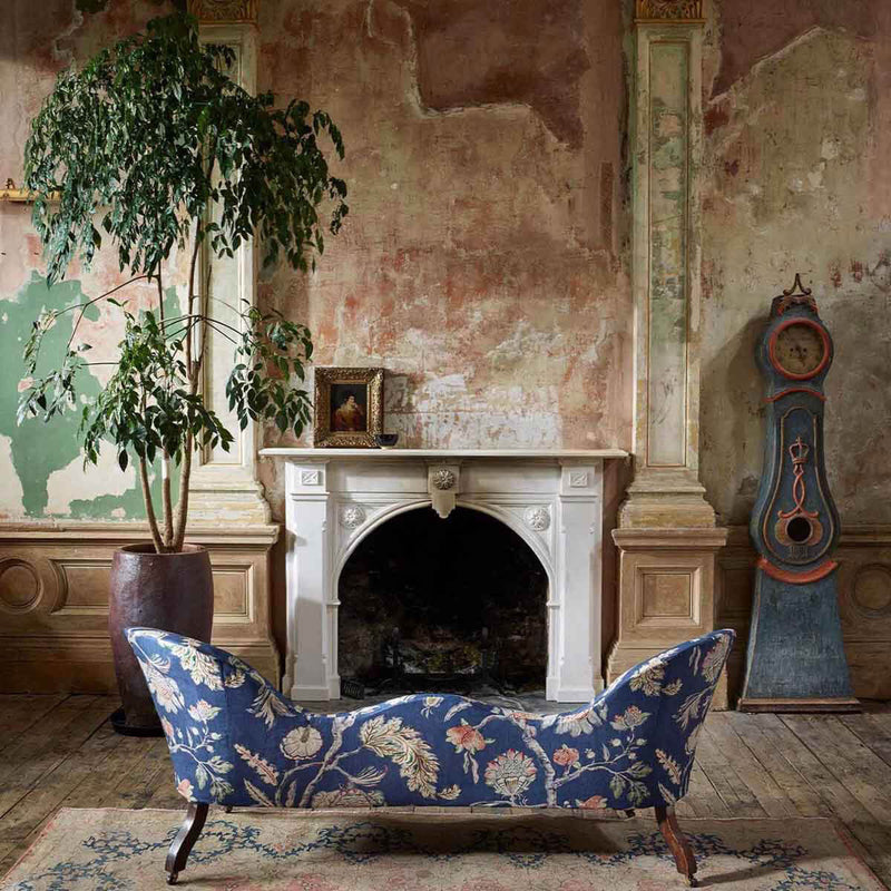 322710 Copes Trail Kensington Walk Como Blue Fabric by Zoffany