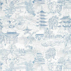 322717 Eastern Palace Kensington Walk Indigo Fabric by Zoffany