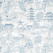 322717 Eastern Palace Kensington Walk Indigo Fabric by Zoffany