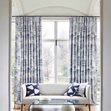 322717 Eastern Palace Kensington Walk Indigo Fabric by Zoffany