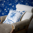 322739 Phaedra Toile Cotswolds Manor Indigo Fabric by Zoffany