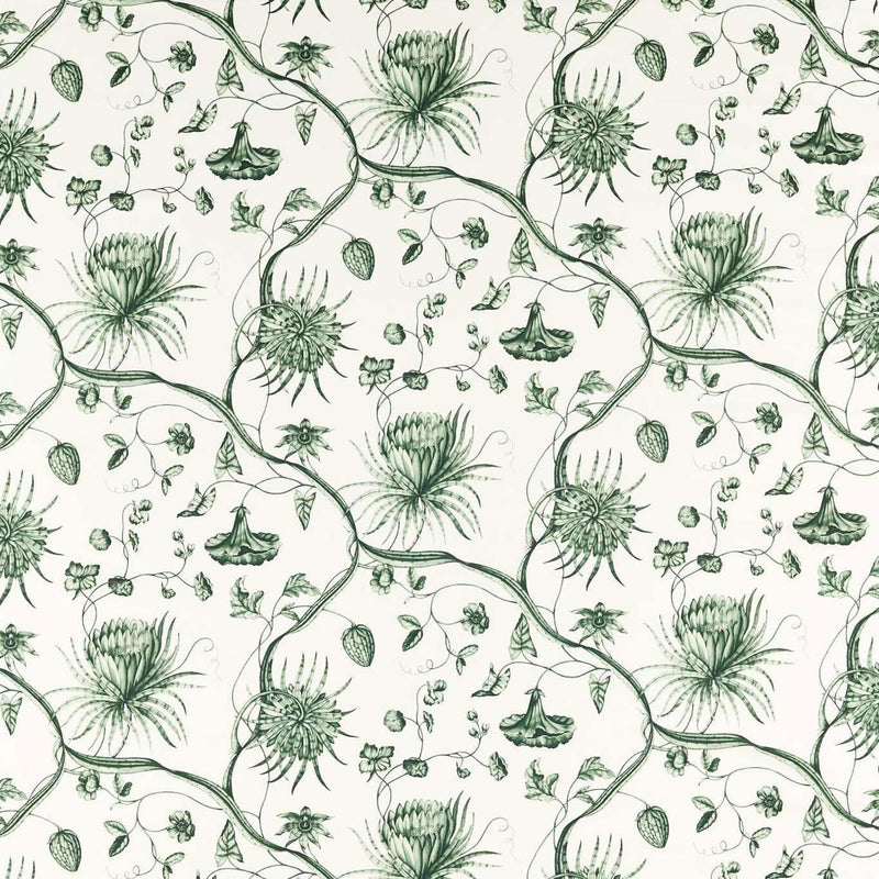 Phaedra Toile Cotswolds Manor Huntsmans Green Fabric by Zoffany