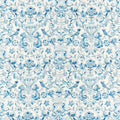 Pompadour Print Cotswolds Manor Indigo Fabric by Zoffany
