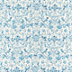 Pompadour Print Cotswolds Manor Indigo Fabric by Zoffany