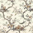 322753 Emperor's Musician Arcadian Thames Charcoal Fabric by Zoffany