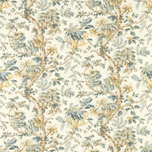 322757 Coromandel Print Arcadian Thames Stockholm Blue Fabric by Zoffany
