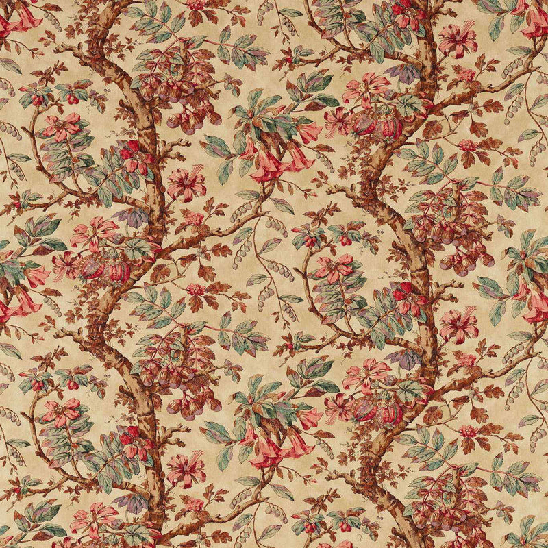 322760 Coromandel Print Arcadian Thames Archive Fabric by Zoffany