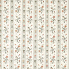 322778 Papaver Stripe Indienne Tuscan Pink/Nimbus Fabric by Zoffany